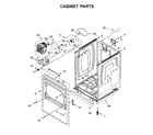 Whirlpool WGD7120HW0 cabinet parts diagram