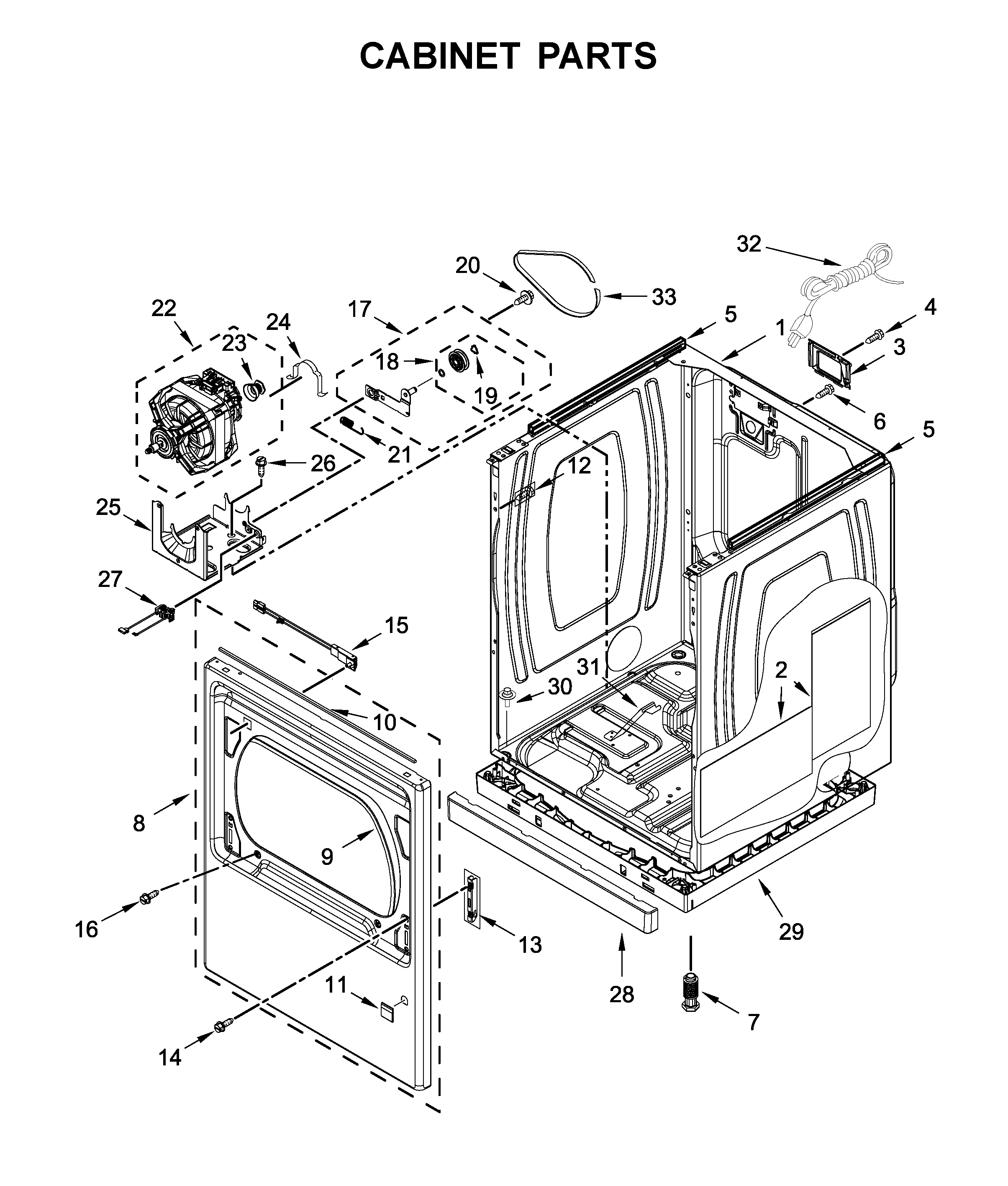 Cabinet parts