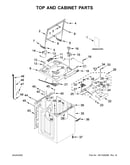 Top and cabinet parts