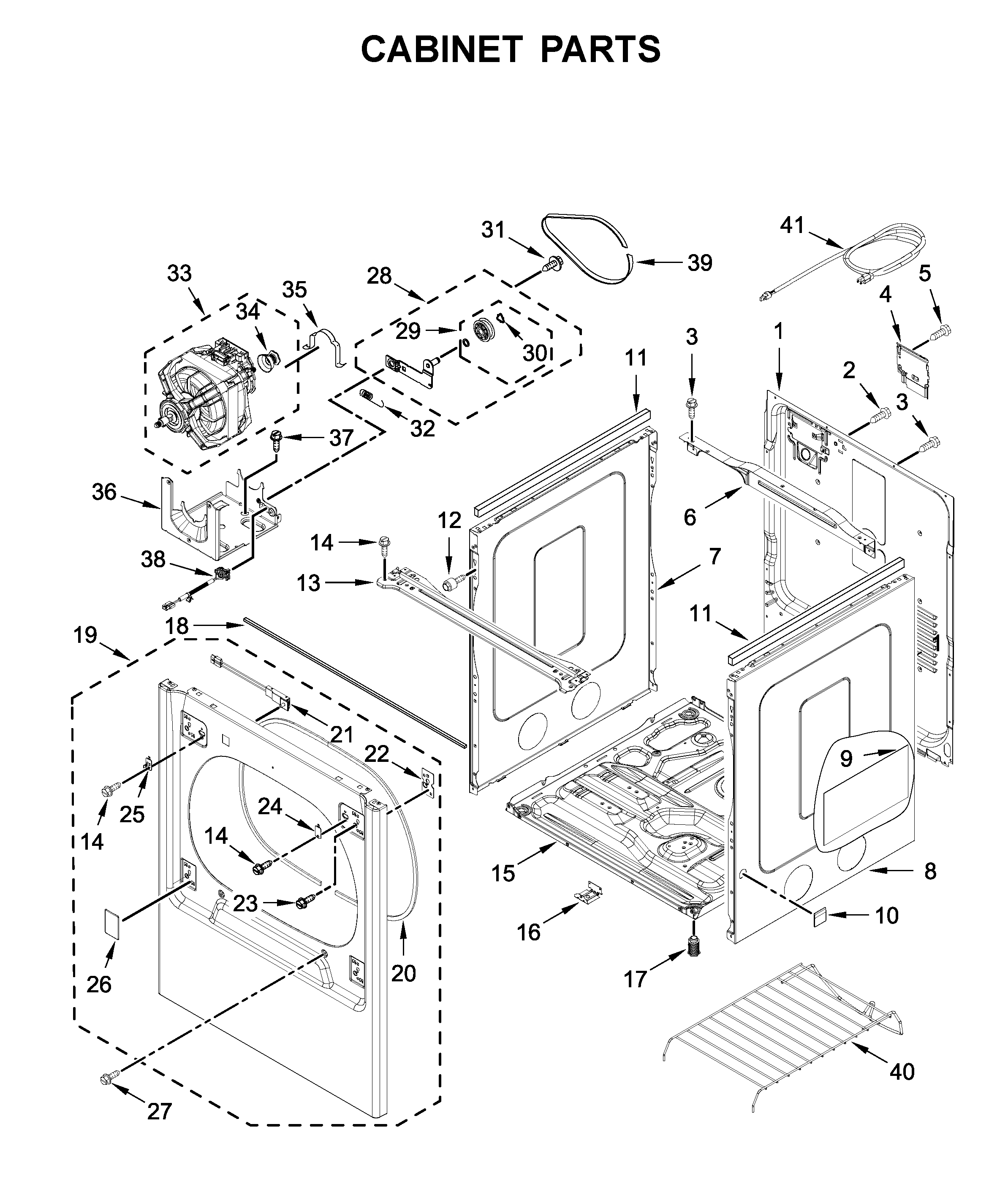 Cabinet parts