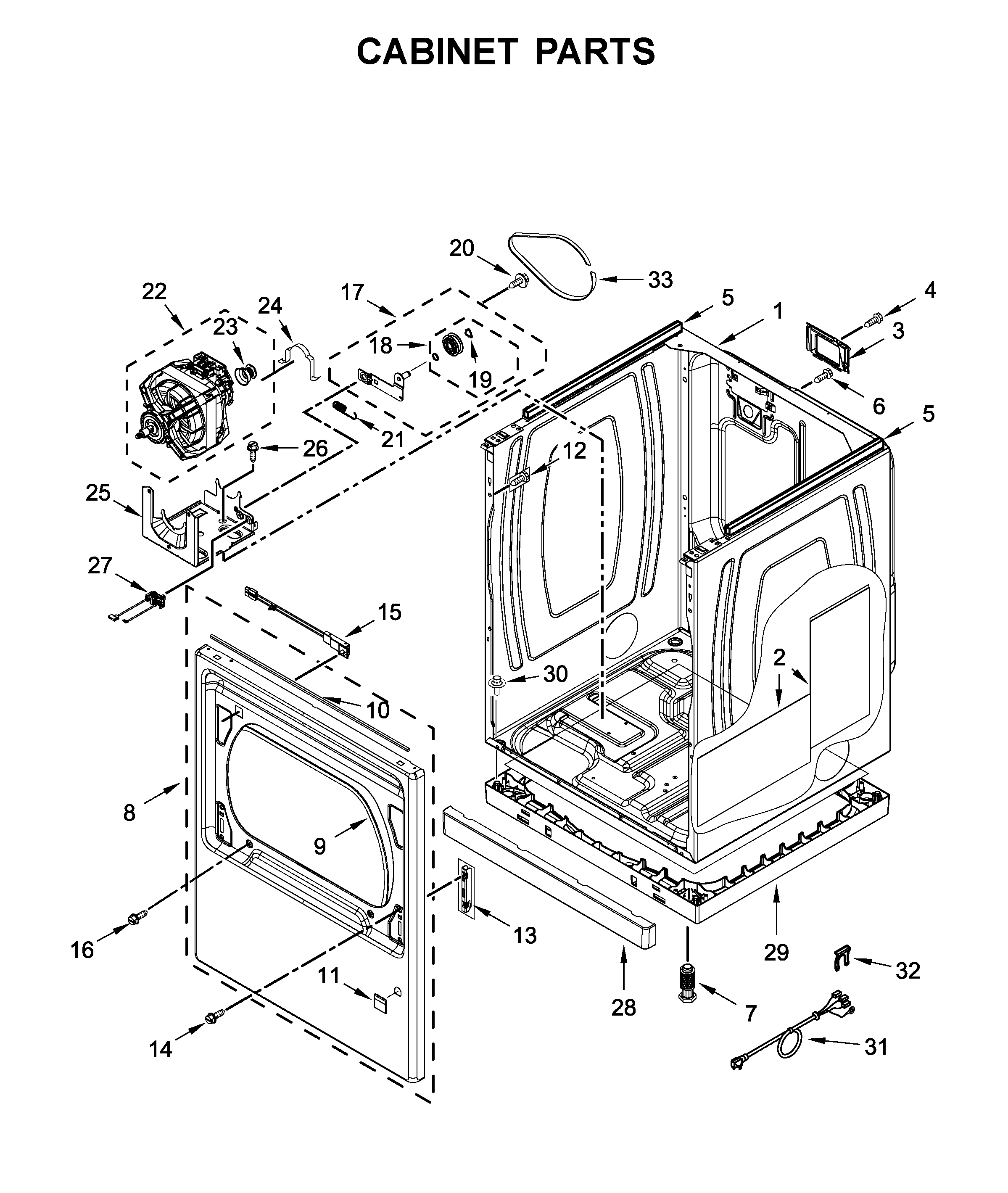 Cabinet parts