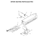 Whirlpool YWED7120HC0 dryer heating parts-electric diagram