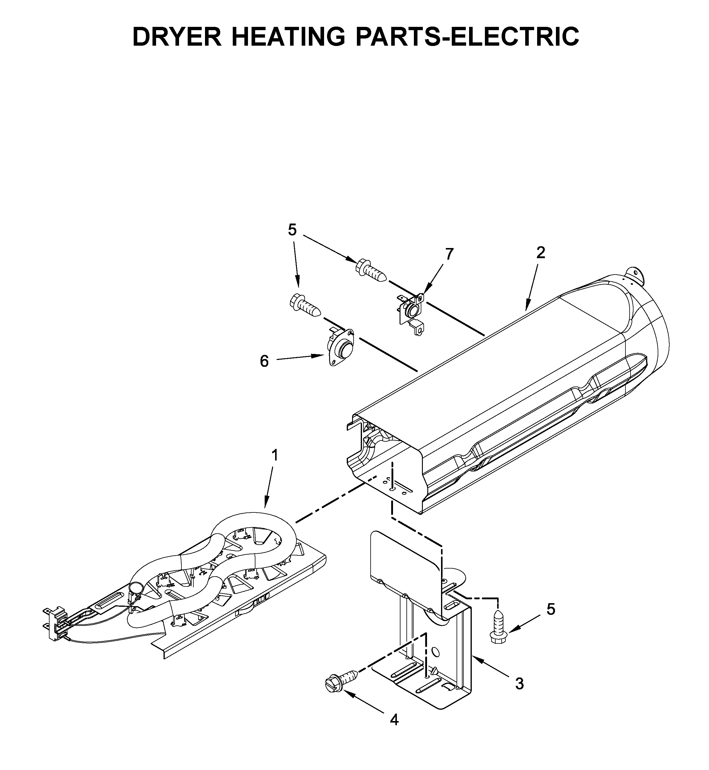 Dryer heating parts-electric