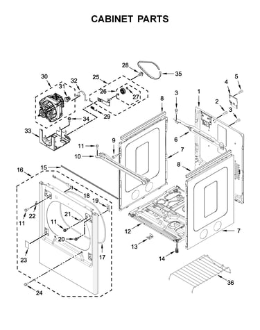 Cabinet parts