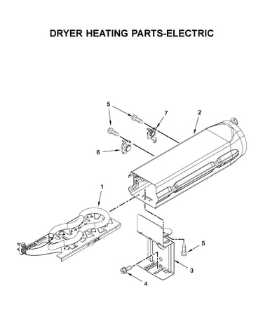 Dryer heating parts-electric