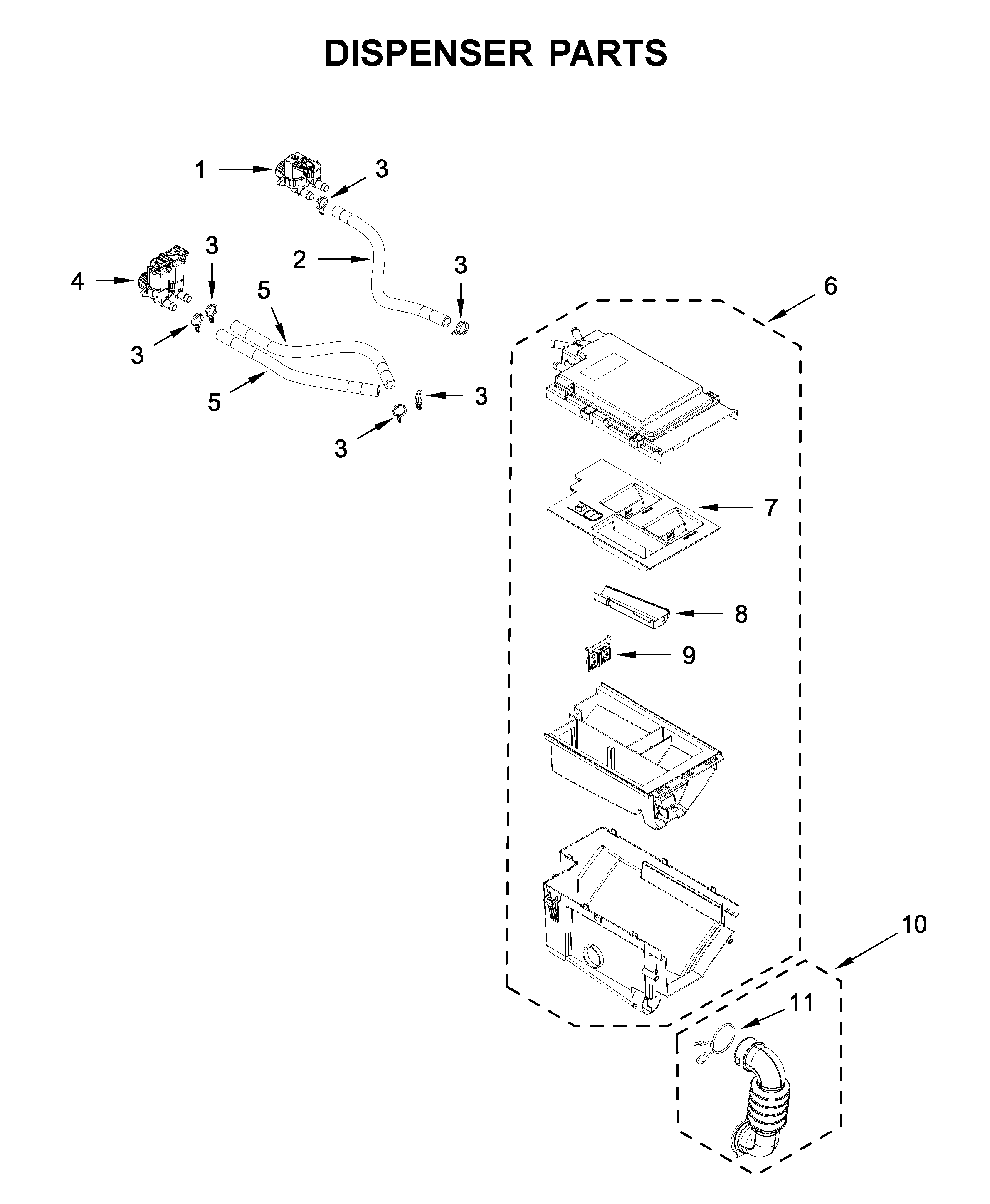 DISPENSER PARTS