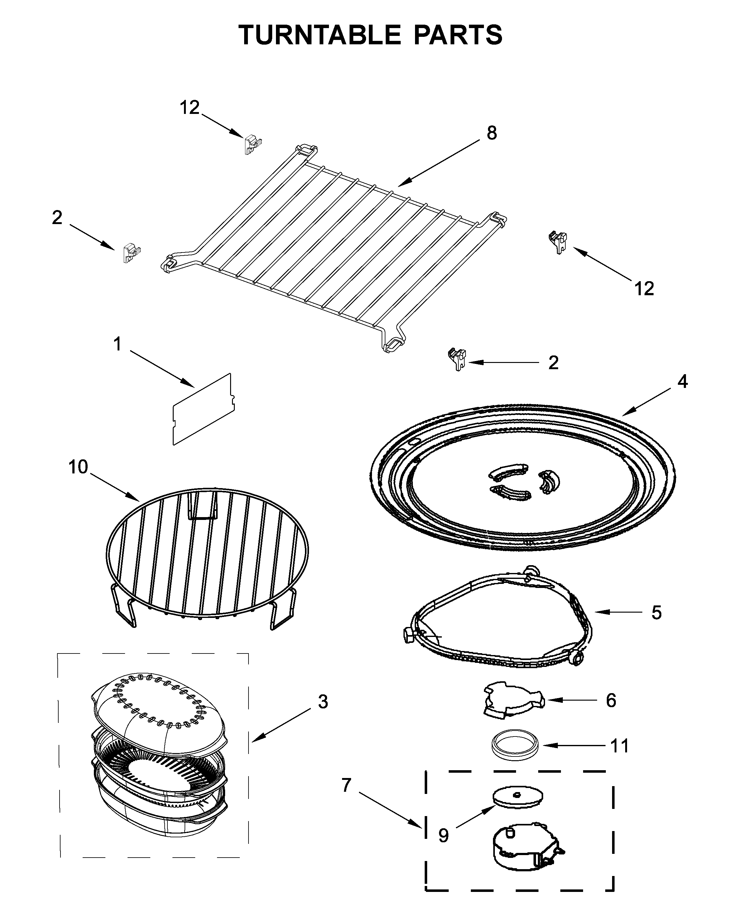 Turntable parts