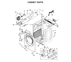 Whirlpool WGD7505FW0 cabinet parts diagram