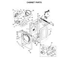 Whirlpool WGD7590FW0 cabinet parts diagram