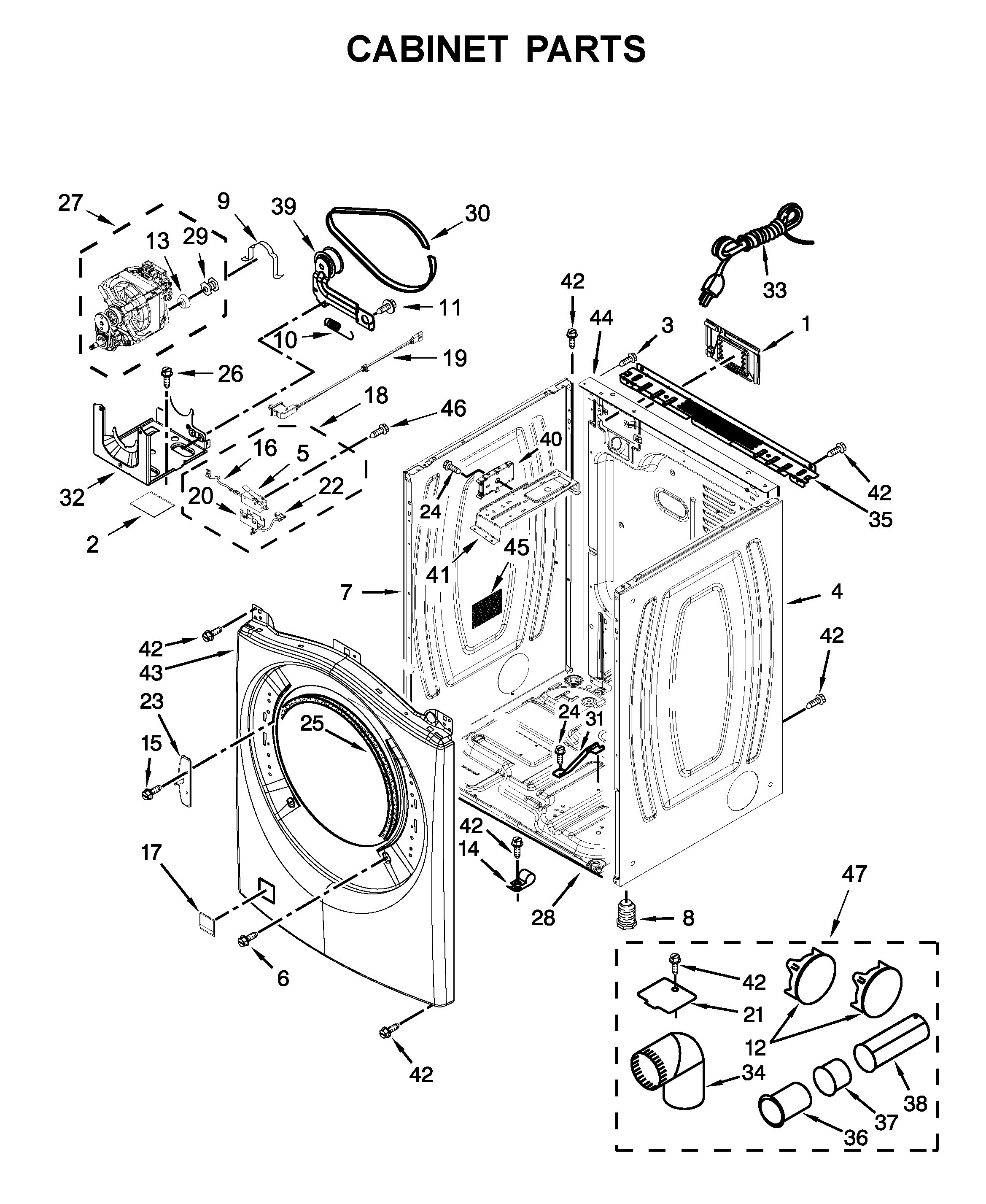 Cabinet parts