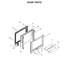 Whirlpool WEG745H0FS1 door parts diagram