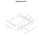 Whirlpool WEG745H0FS1 drawer parts diagram