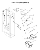 Freezer liner parts