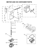Motor and ice container parts
