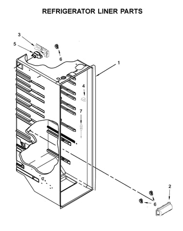 Refrigerator liner parts