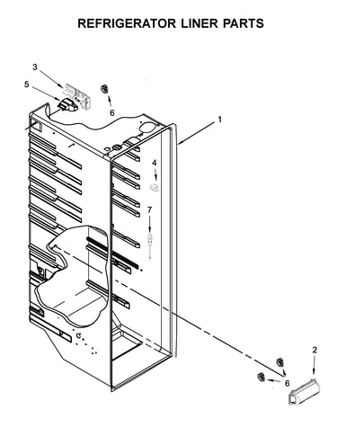 Refrigerator liner parts