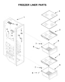 Freezer liner parts