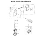 Whirlpool WRS970CIHZ00 motor and ice container parts diagram