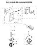Motor and ice container parts