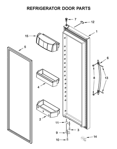 Refrigerator door parts