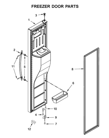 Freezer door parts