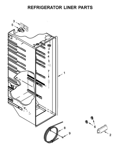 Refrigerator liner parts
