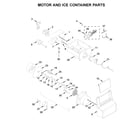 Whirlpool WRS315SDHM05 motor and ice container parts diagram