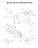 Motor and ice container parts