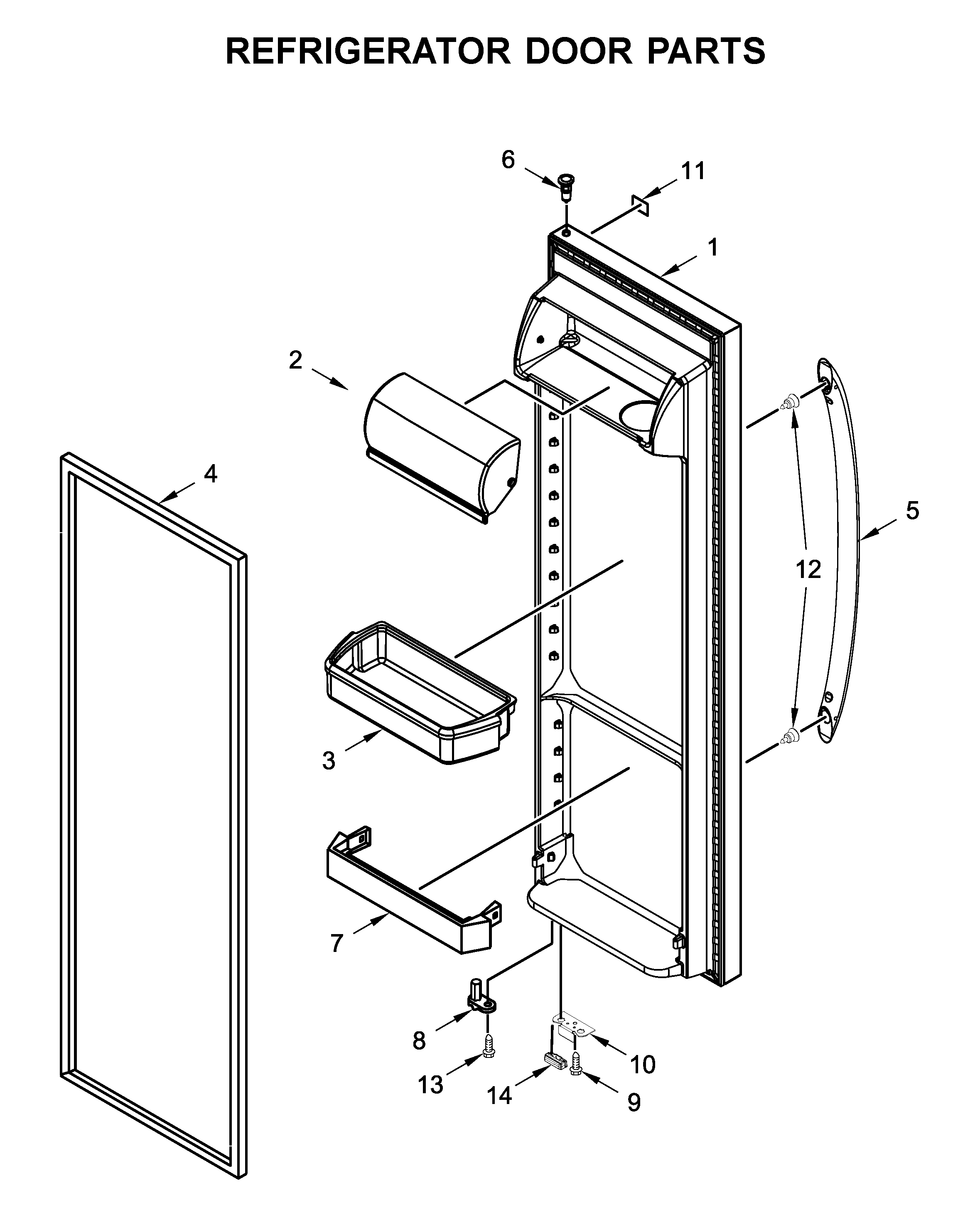 REFRIGERATOR DOOR PARTS