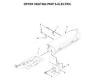 Maytag MED6230HW1 dryer heating parts-electric diagram