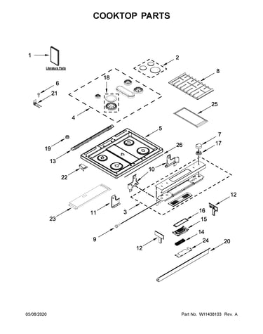 Cooktop parts