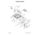 KitchenAid KSGG700EBS2 cooktop parts diagram