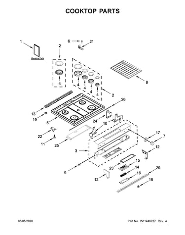 Cooktop parts