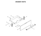 KitchenAid KSGG700EBS2 drawer parts diagram
