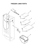 Freezer liner parts