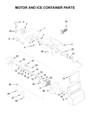 Motor and ice container parts