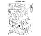 Whirlpool WED71HEBW0 bulkhead parts diagram
