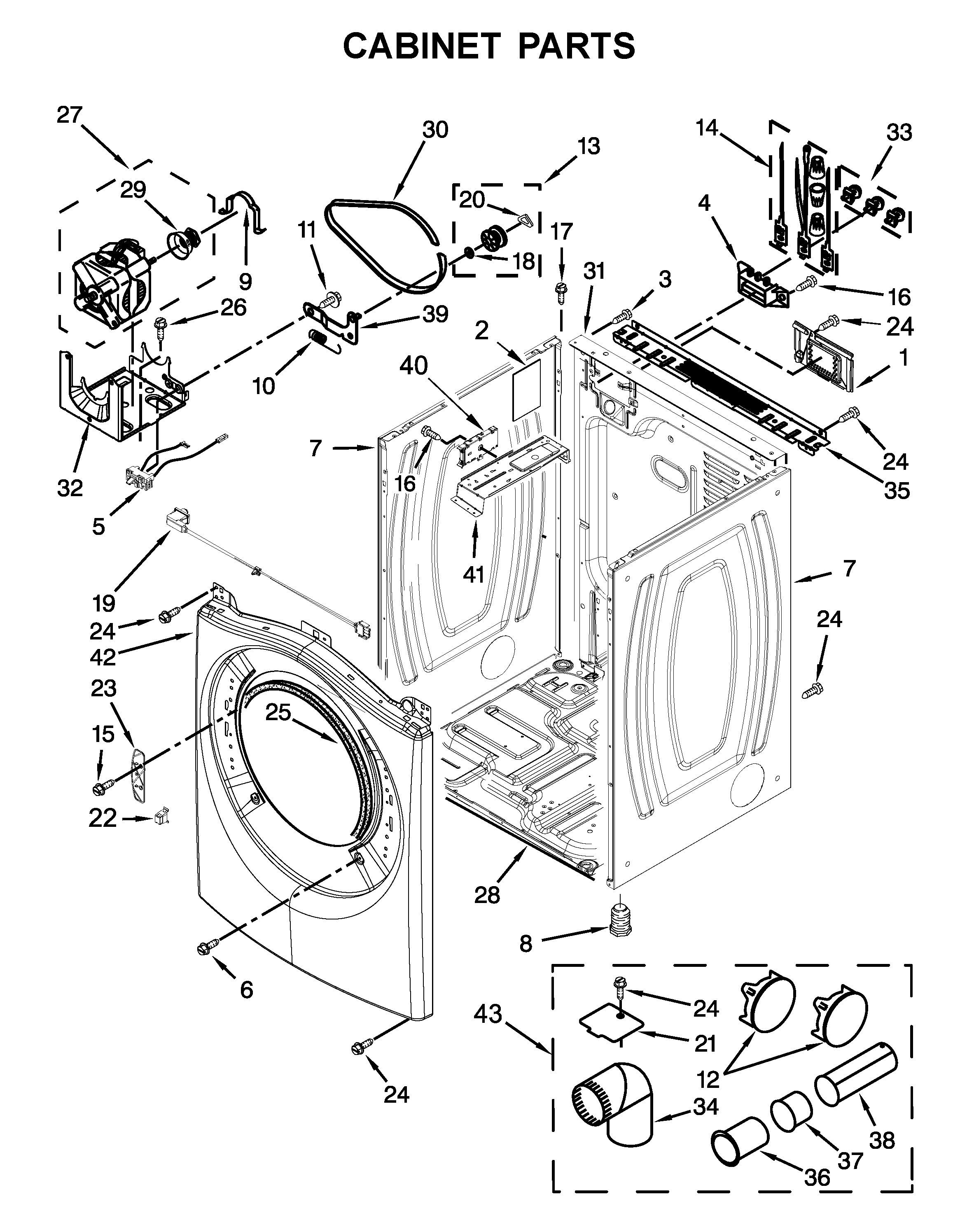 CABINET PARTS