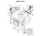 Whirlpool WED71HEDW0 cabinet parts diagram