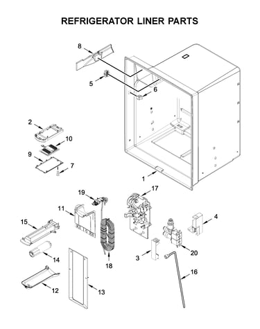 Refrigerator liner parts