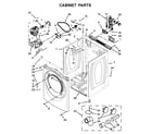 Whirlpool WED81HEDW0 cabinet parts diagram