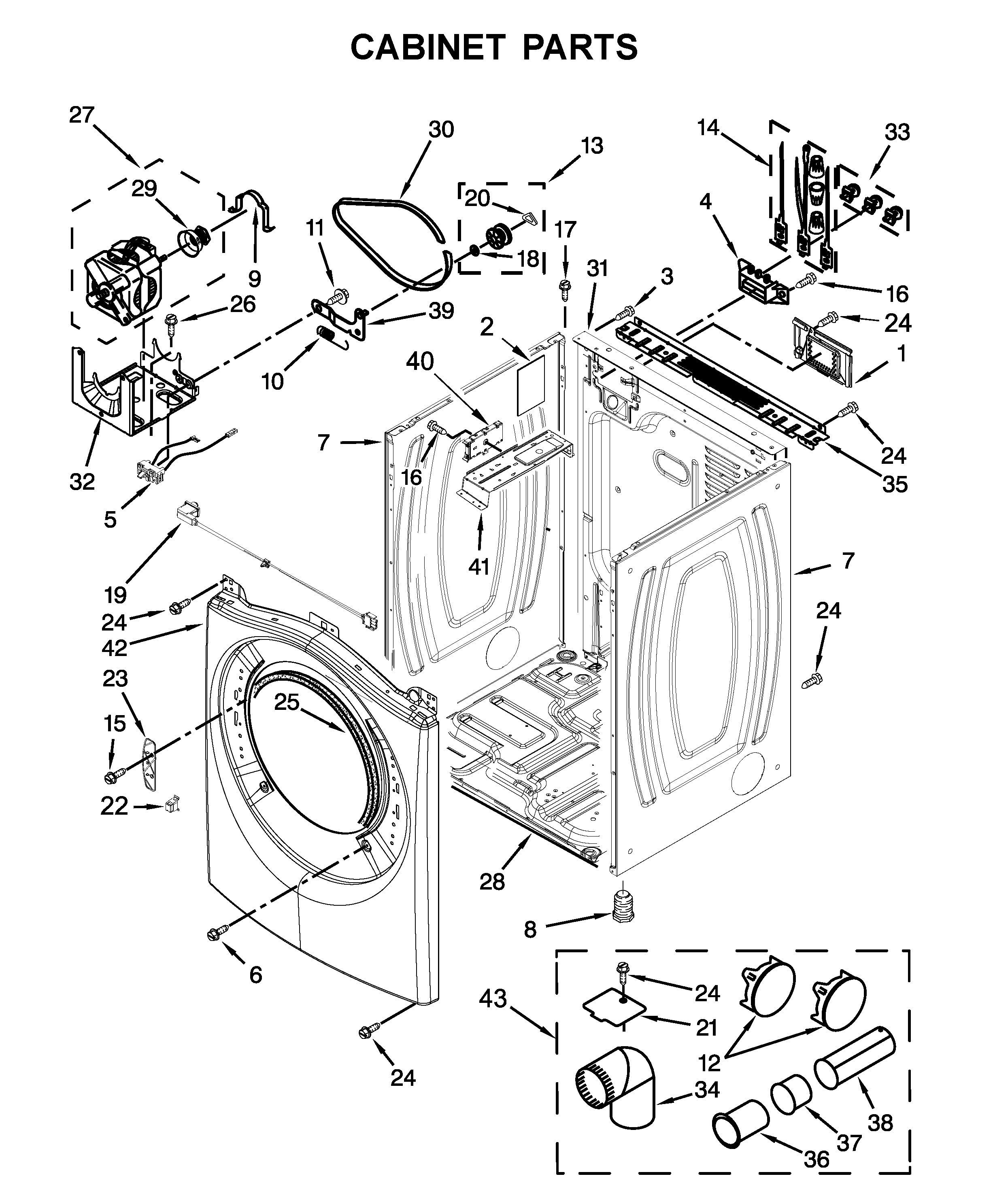 Cabinet parts