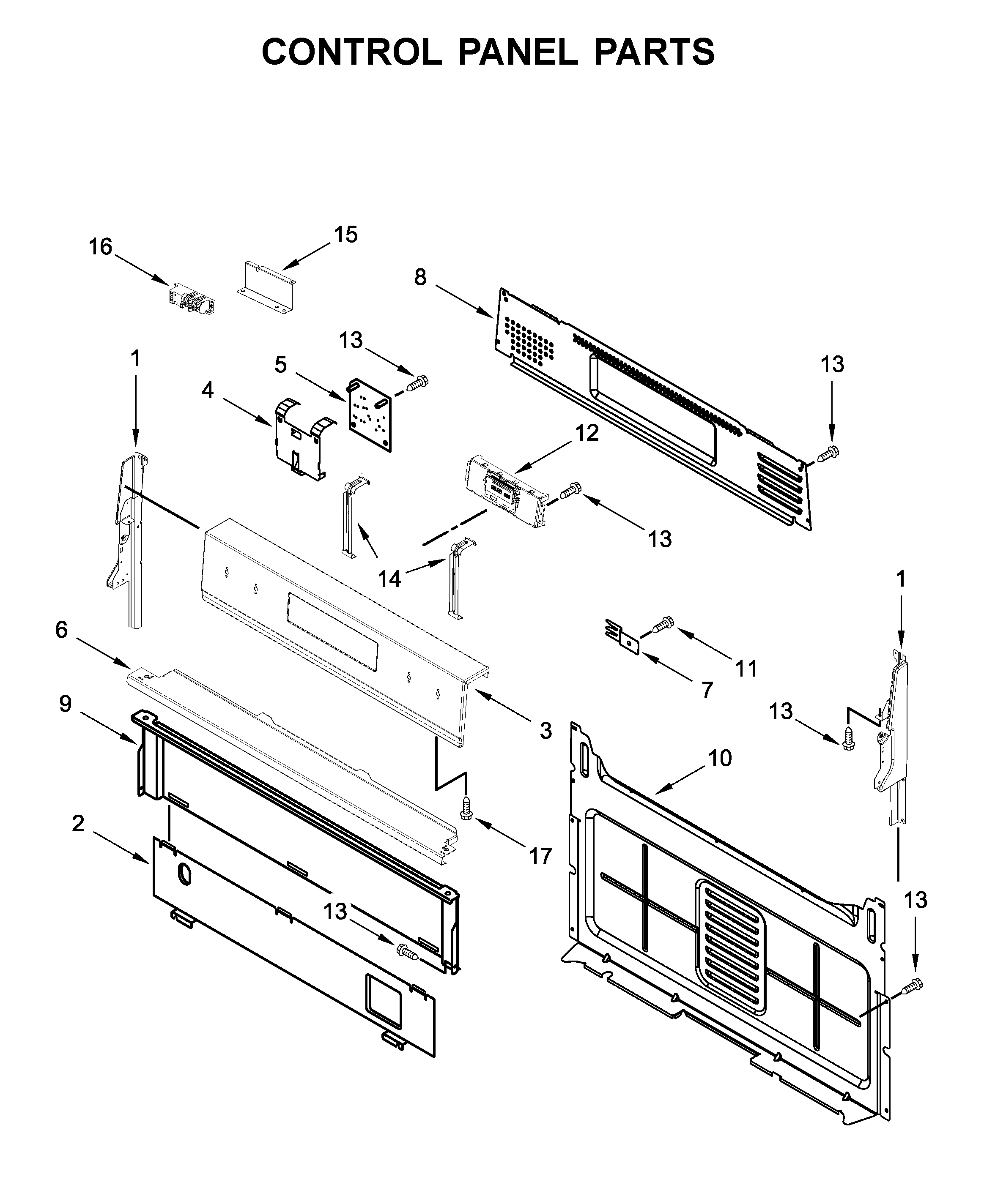Control panel parts
