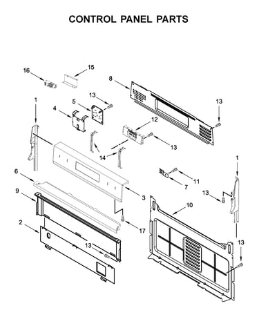 Control panel parts