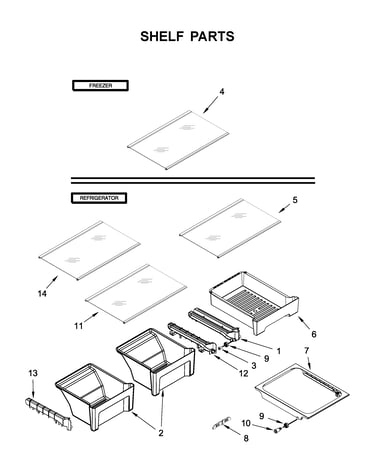Shelf parts