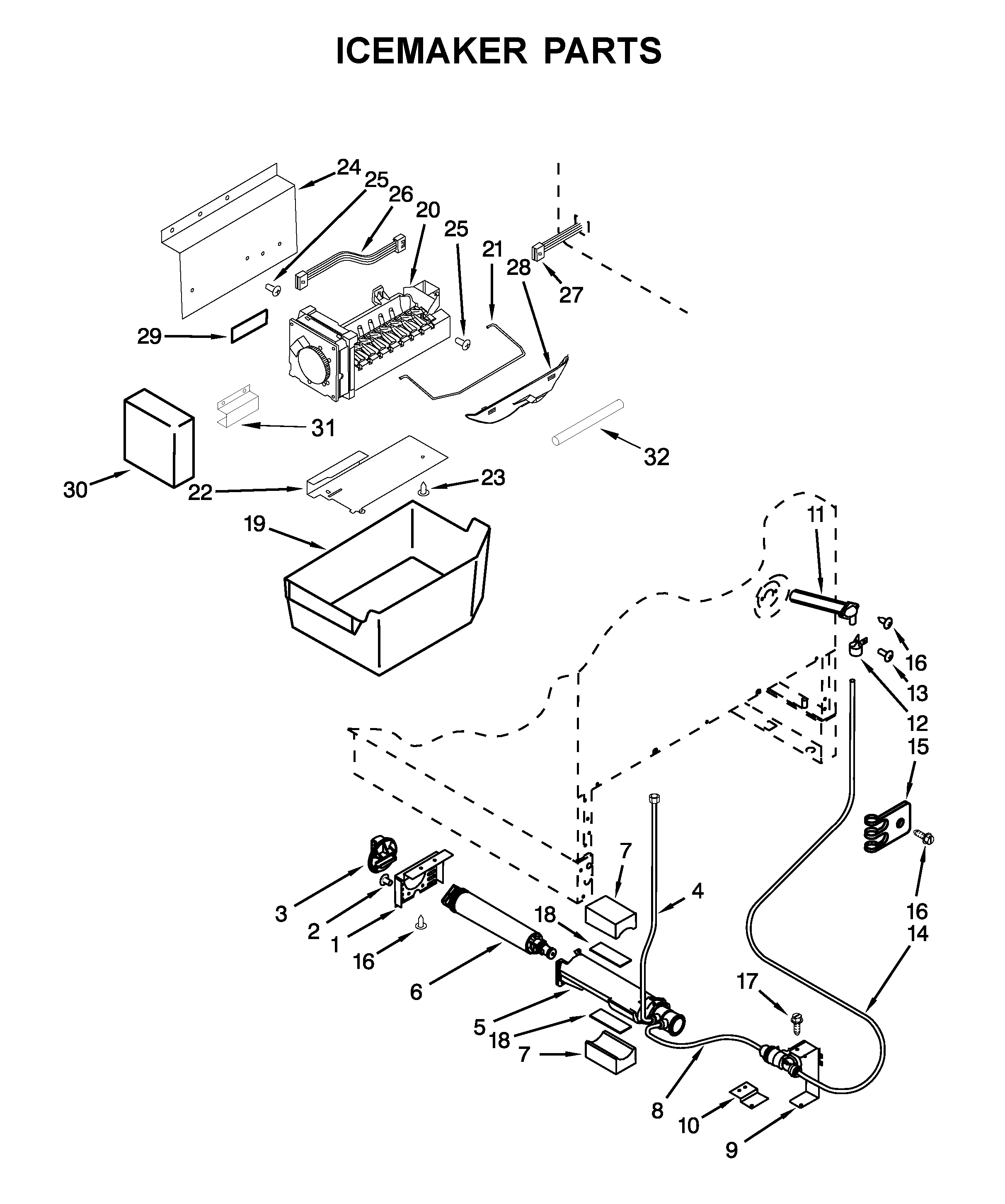Icemaker parts
