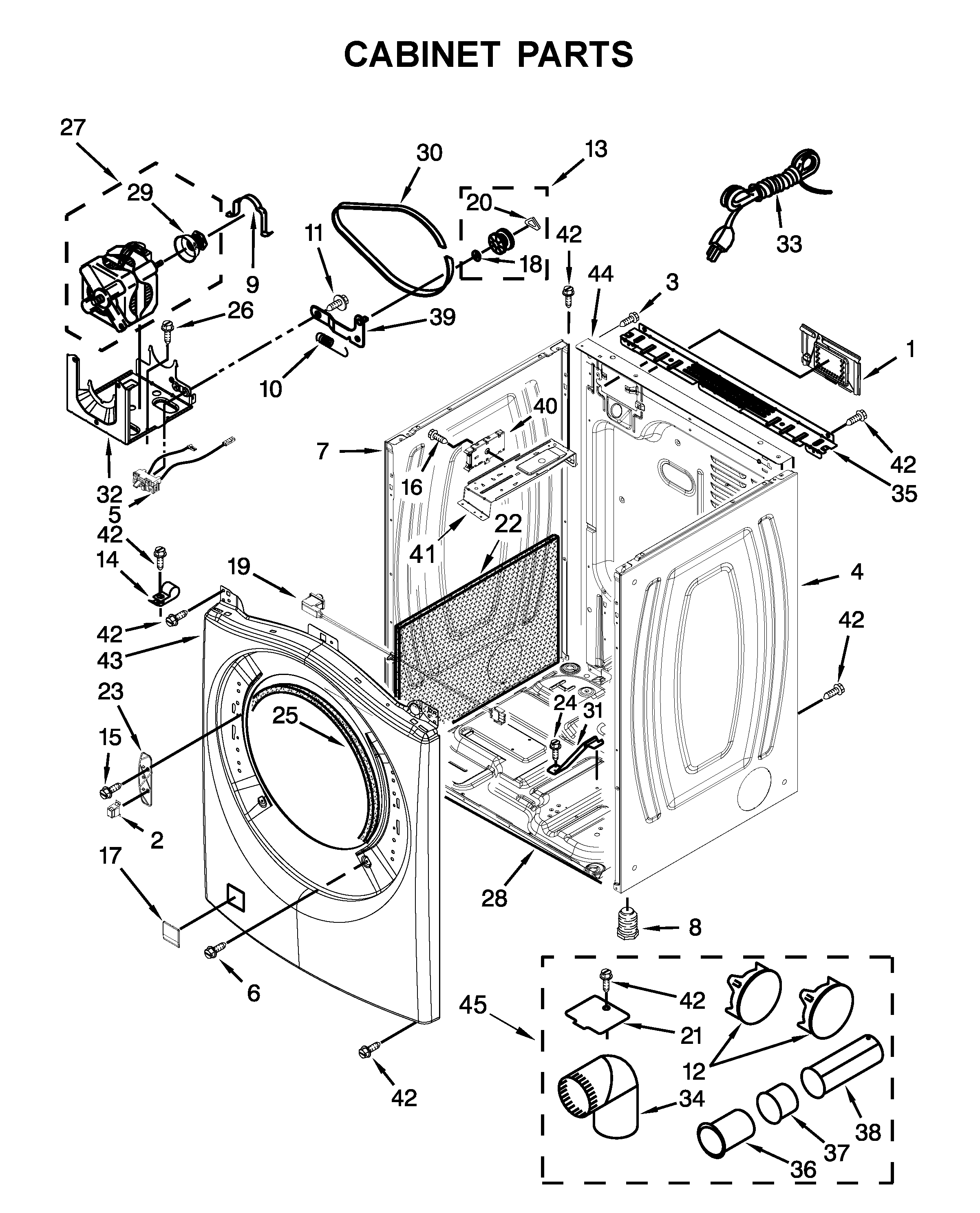 Cabinet parts