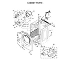 Whirlpool WGD71HEBW0 cabinet parts diagram