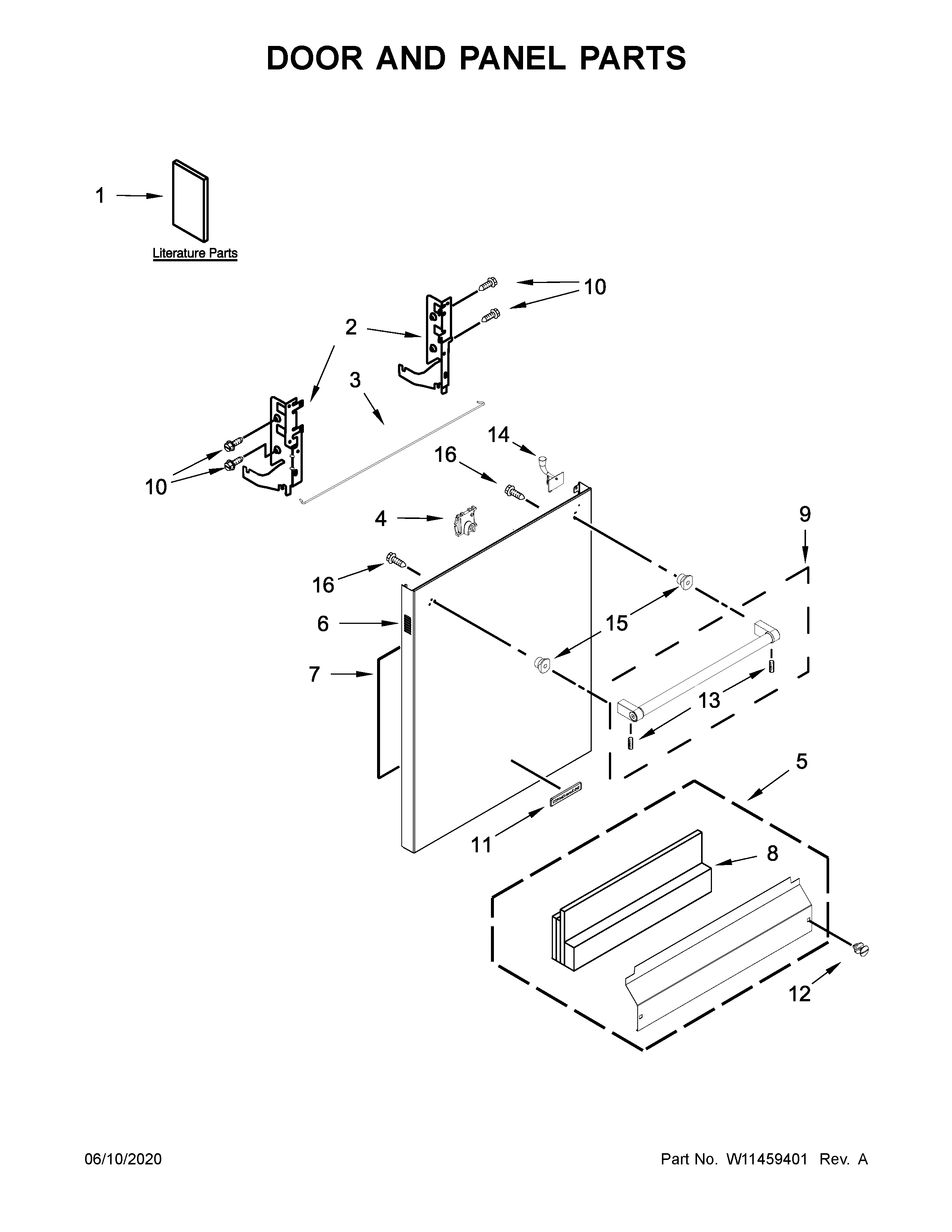 Door and panel parts