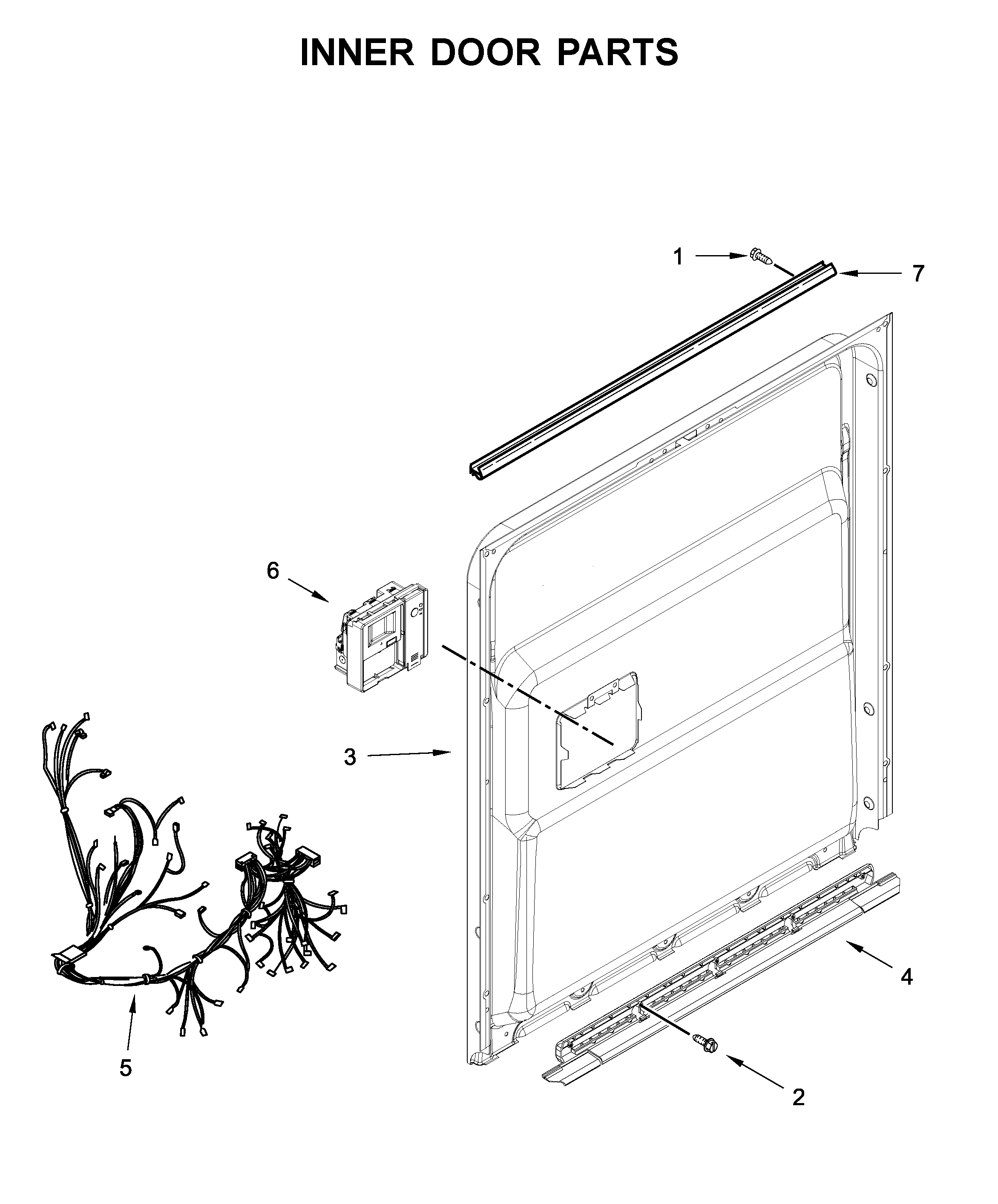 Inner door parts